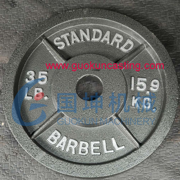 cast iron barbell weight